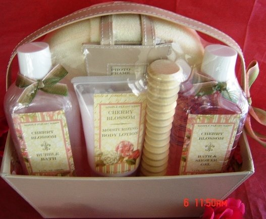 CHERRY BLOSSOM 6 PC BATH SET