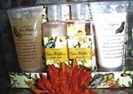 AROMAFIEL'S WOMEN'S CITRUS 4 PC TRAVEL BATH SET