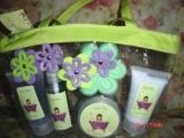 PRETTY GIRL SUGAR PLUM 5 PC BATH SET
