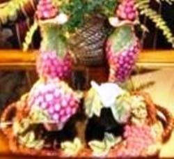 CERAMIC VINEYARD 4 PC SERVING SET