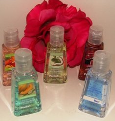 BATH & BODY WORKS 5 PC MIXED FRAGRANCES ANTI-BATERIAL HAND GELS