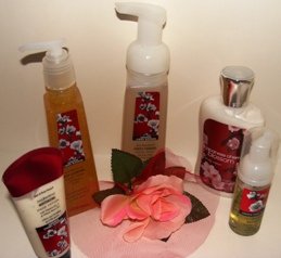 BATH & BODY WORKS JAPANESE CHERRY BLOSSOM 5 PC ANTI-BATERIAL COLLECTION