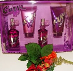 LIZ CLAIBORNE CURVE CRUSH 4 PC 1.7 OZ WOMEN'S PERFUME & BATH GIFT SET