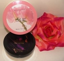 BATH & BODY WORKS 2 PC 7 OZ BODY BUTTER MIXERS BLACK AMETHYST & SWEET PEA