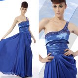 EGYPTIAN INSPIRED Sapphire Blue Dress