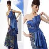 EGYPTIAN INSPIRED NAVY BLUE DRESS S01