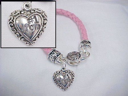 Number 1 Mom Pink Bracelet -- Clearance