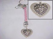 Keychain "Best Mom" in Pink