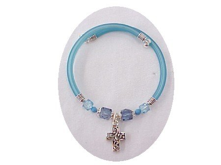 Bangle Bracelet with Cross