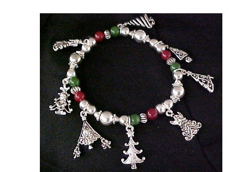 Christmas Tree Stretchy Bracelet