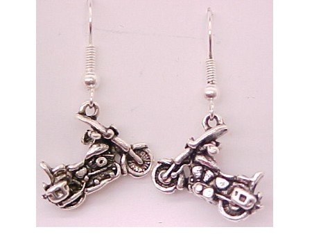 Motorcycle Earrings-- CLEARANCE 1/2 OFF
