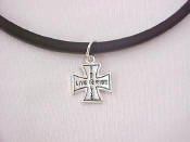 Necklace Black Coil Live to Ride Choker CLEARANCE 1/2 OFF