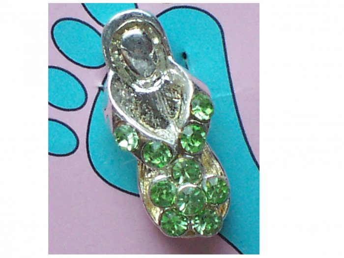 Flip Flop Toe Ring with Autrian Crystals Buy2Get1Free
