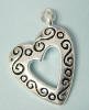 Hear Charm with Cut Out CLEARANCE 1/2 OFF