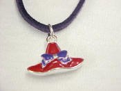 Red Hat Rope Necklace -- Clearance 1/2 Price!
