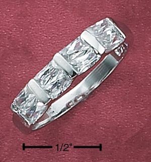 Cubic Zirconia Princess Tension Band