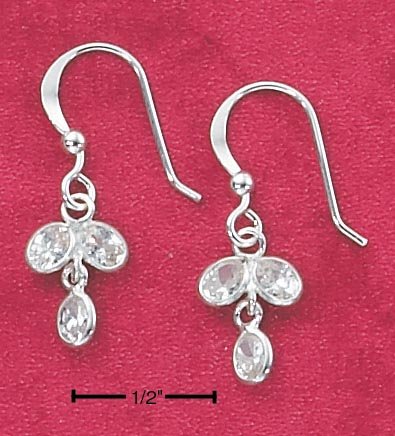 Cubic Zirconia Rain Drop Dangles
