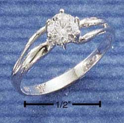 Cubic Zirconia 5mm Round Solitaire