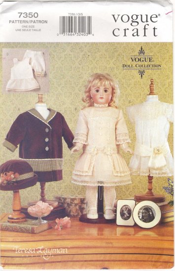 Heirloom Styled Doll Clothes For Magic Attic, American Girl 18 (45.7cm) inch dolls 7350