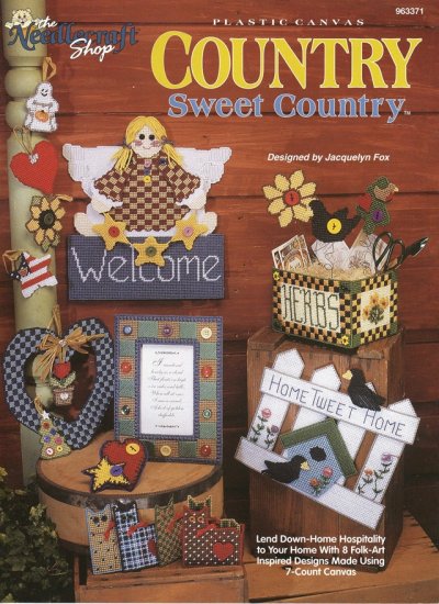 Country Sweet Country Plastic Canvas Home Décor Booklet
