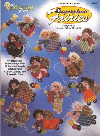 Sugarplum Fairies Christmas Ornaments Plastic Canvas Booklet