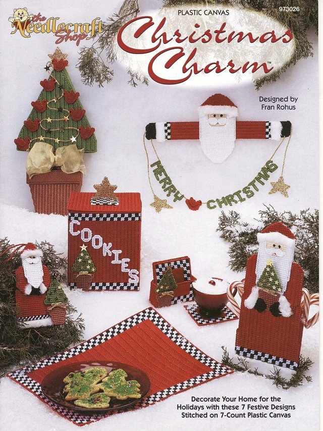 Christmas Charm Home Decor Ornaments Pattern Plastic Canvas