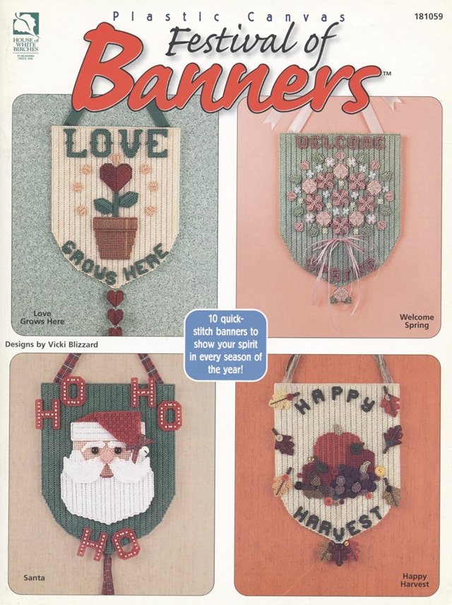 Festival of Banners Pattern Plastic Canvas