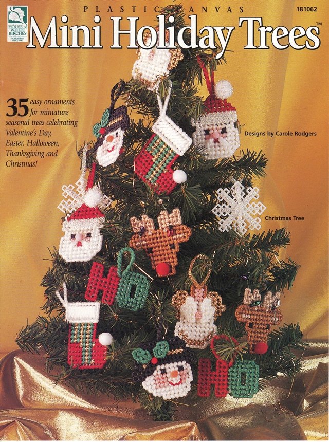 Mini Holiday Trees Pattern Plastic Canvas