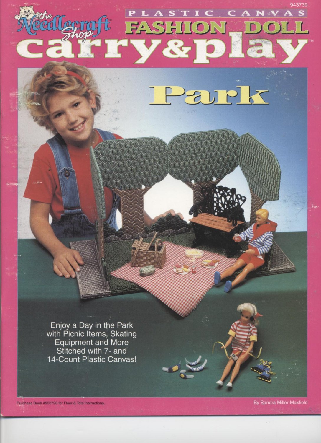 Barbie Fashion Doll Carry & Play Park Plastic Canvas