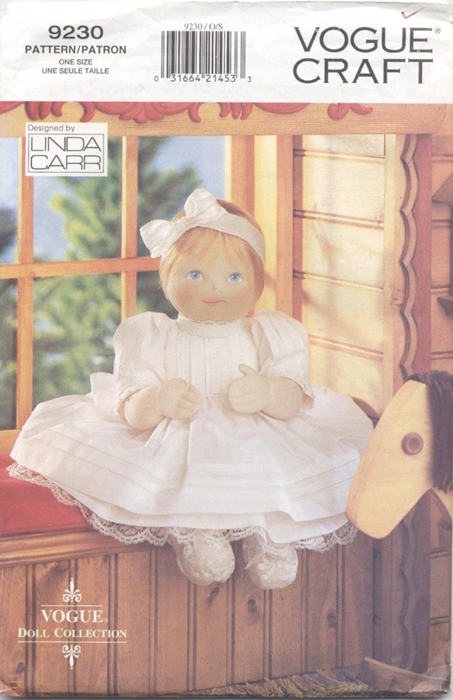 Soft Baby Doll and Heirloom Style Clothing for 15â (38.1 cm)Dolls Vogue Doll Collection 9230 NEW