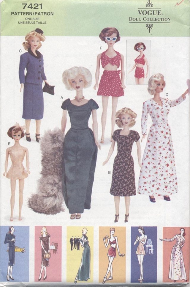 Barbie 11 ½â Fashion Doll Retro 1945 Style, Vogue Doll Collection 7421 NEW