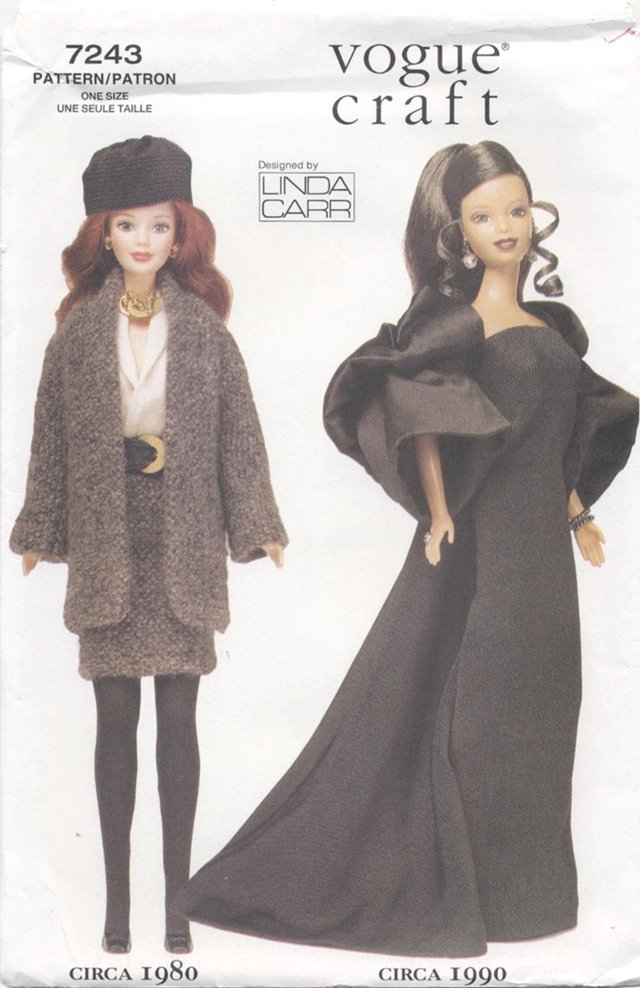 Barbie 11 ½â Fashion Doll 20th Century Outfits Vogue Craft 7243 NEW