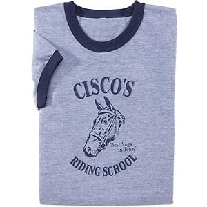 NAVY BLUE RINGER GYM STYLE ATHLETIC T-SHIRT - "Best Nags In Town"
