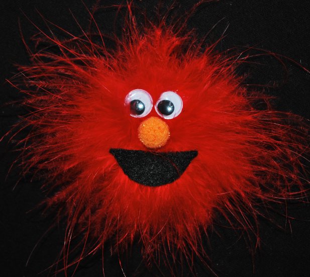 Furry Red Monster Clip