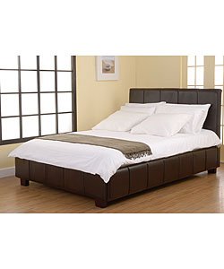 Brand New Dark Brown Genuine Leather Bed Frame LOCAL PICK UP