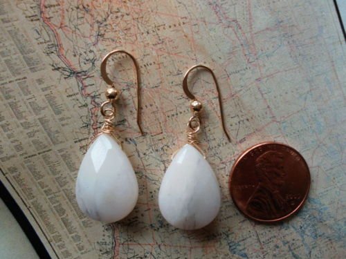 PINK PERUVIAN OPAL 14K GOLD FILLED Earrings 13