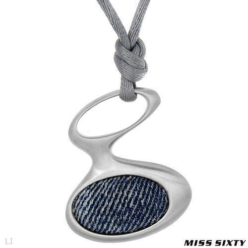 MISS SIXTY NECKLACE BLUE DENIM STAINLESS STEEL$130