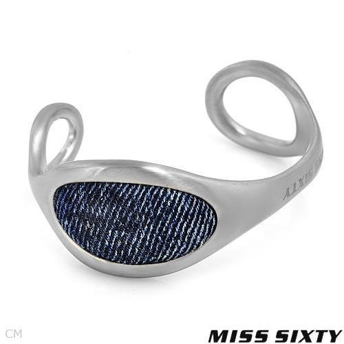 MISS SIXTY Bracelet BLUE DENIM STAINLESS STEEL$145