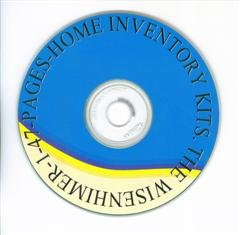 47-Page Home Inventory Kit on a Disc $21.95.
