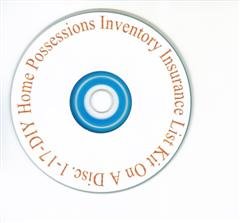 DIY Home Possessions Inventory Insurance List.