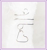 Ear Cuff w/Open Heart #254