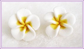 FPC Yellow/White Flowers Stud #313