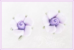 FPC Purple Flowers Stud #314