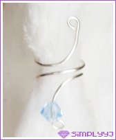 Swarovski crystal Drop Earcuff #258