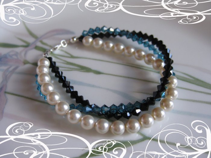 Pearl and Crystal Bracelet