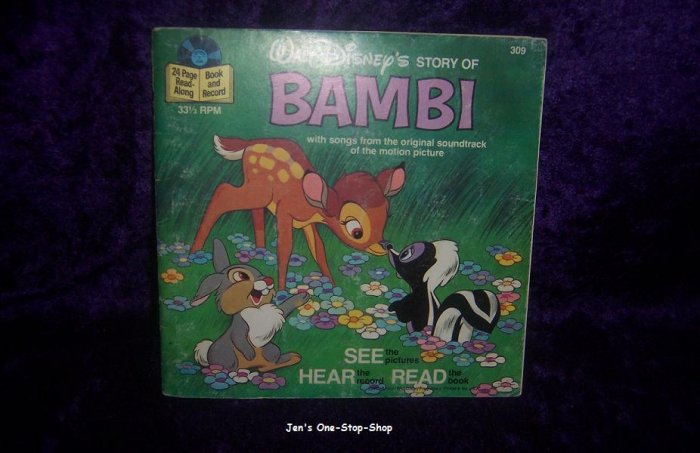 Disney's "Bambi" Book and Record