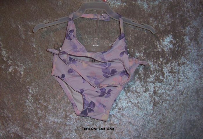 Girls 18-24 month Gap light purple bikini w/flowers
