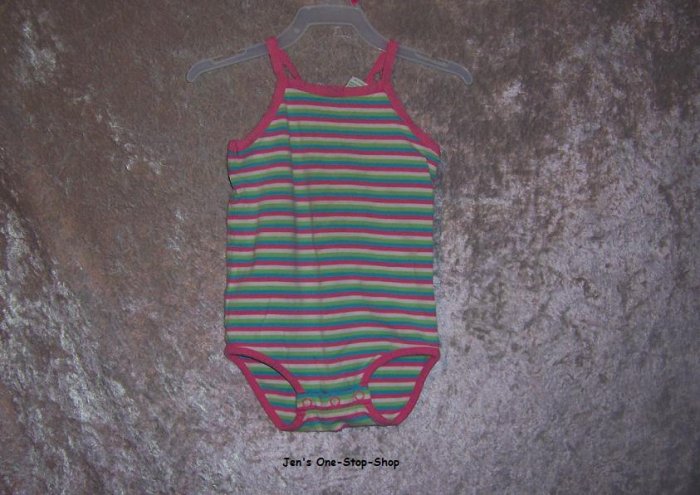 Girls 18 month Circo tank top onsie - striped