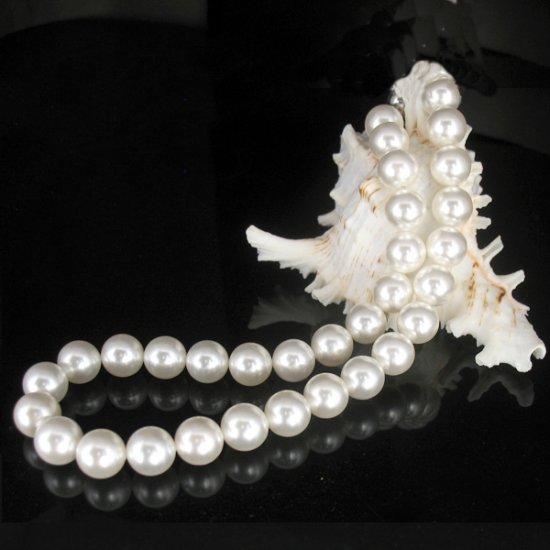 12mm Mother of Pearl necklace $17