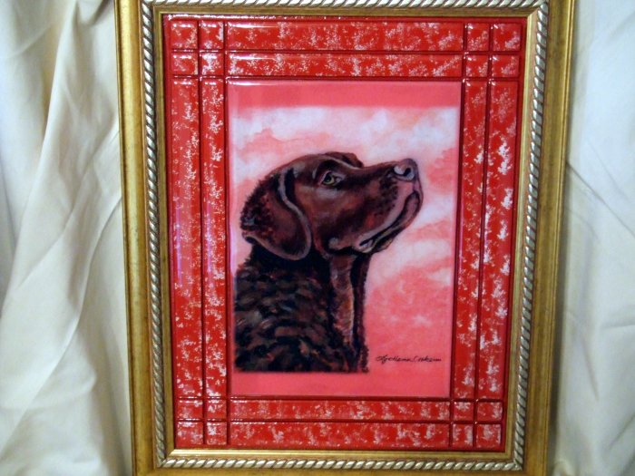 Chesapeake Bay Retriever 11x14 Tile Picture